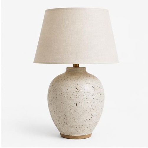 Hand-Thrown Ceramic Lamp